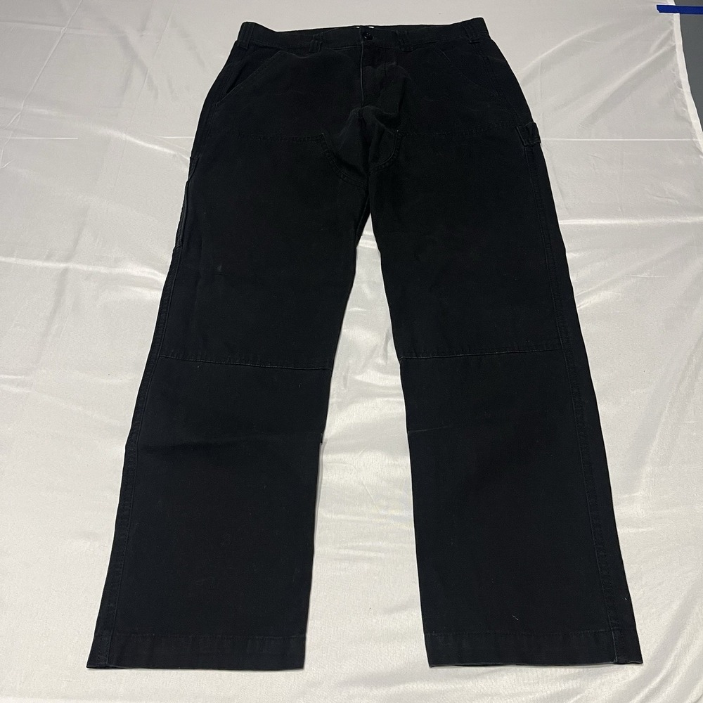 GAP Pants Mens 30X30 Black Carpenter Double Knee Utility Casual